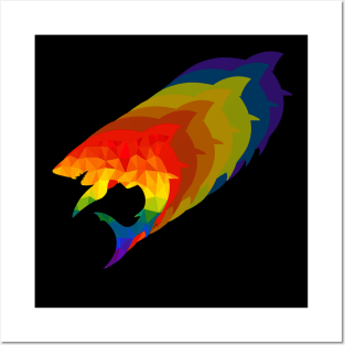 Rainbow Shark Posters and Art